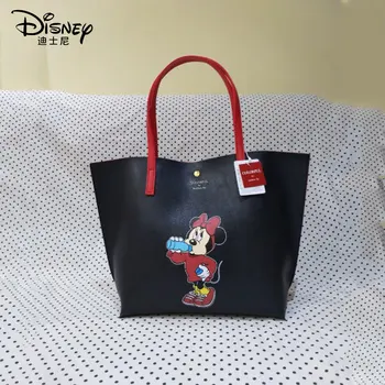 Disney Zimné Nové FAREBNÉ Ženy Taška Mickey Minnie Mouse Rameno, Kabelka Luxusné Kabelky Ženy Tašky Dizajnér Ramenný Tote Bag