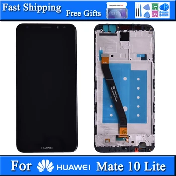 Displej Pre Huawei Mate 10 Lite LCD S dotykovou Obrazovkou Digitalizátorom. S montážou rámu, Výmena Huawei Mate 10 lite lcd