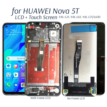 Displej Pre Huawei Nova 5T YAL-L21 L71 L61 Lcd Displej Dotykový Displej Náhrada Za Nova 5 T Lcd Displej Inteligentného Telefónu Displej