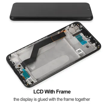 Displej Pre Xiao Redmi Poznámka 7 Dotykový LCD Displej s Rámom Digitalizátorom. Sklenený Panel Pre Redmi Poznámka 7 Pro Lcd Náhradné Displej