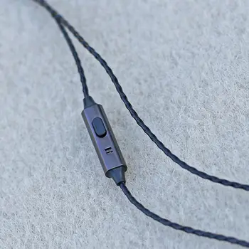 DIY 3,5 mm OFC Slúchadlá Audio Kábel Drôt s Mikrofónom pre IPhone Android Telefóny Slúchadlá Kábel
