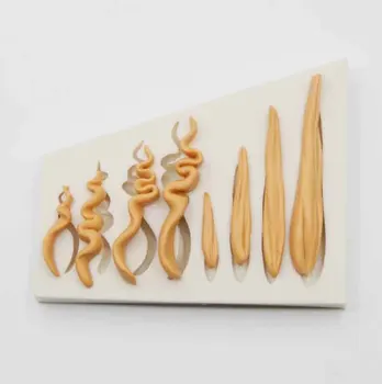 DIY 3D Bábika Vlasy Plesne Detská Tvár Fondant Formy Cake Decoration Nástroje Čokoláda Silikónové Formy Tortu Formy Vlastné Pečenie Nástroj