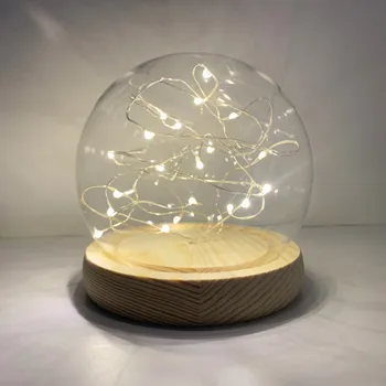DIY Anime obrázok kryt Tvorivé sklenené vázy strane model krycie Sklo prázdne snow globe dekorácie skla dome s spodnej časti