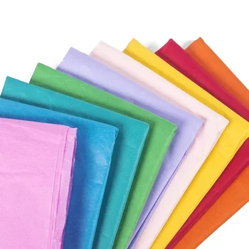 DIY Darčekové balenie papier, farby, balenie Tissue Papiera Svadobný Dar oblečenie zábal Papier hodvábny Papier pevné candy farby 50*66 cm