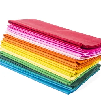 DIY Darčekové balenie papier, farby, balenie Tissue Papiera Svadobný Dar oblečenie zábal Papier hodvábny Papier pevné candy farby 50*66 cm