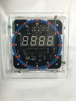 DIY elektronické stavebnice led hodiny kit digital trubice Kolo DS1302 svetelný senzor regulácie teploty DIY stavať auta s puzdrom