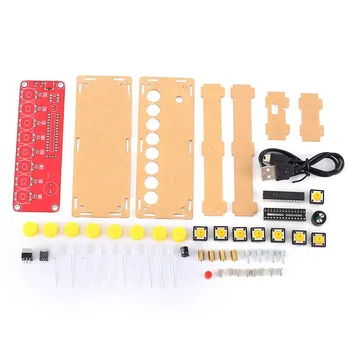 DIY Kit Elektrický Klavír RGB LED Blikajúce Hudby Generátor Kreatívne HOBBY Ručné