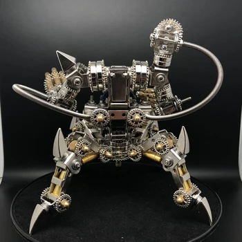 DIY Montáž 18 x 18 x 18 cm Nerez 3D Puzzle Magnetické Mecha Model Auta bez Reproduktorov pre Domáce Kancelárie Ozdoby