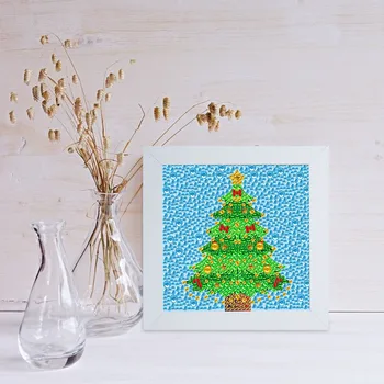 DIY Plný Vrták Diamond Maľovanie Vianočných Špeciálne Tvarované Vŕtačky Diamantové Výšivky Cross Stitch Plavidlá s Rámom Domov