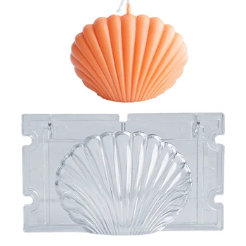 DIY Seashell Sviečka Formy Ručne vyrábané Sviečky Plesne Plastové Akryl Aróma Sviečkou, Takže Mydlo Formy Tortu Hliny Plavidlá 3D Venuša Formy