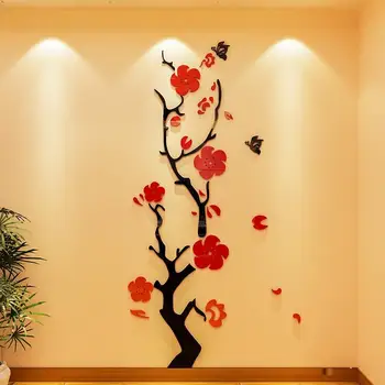 DIY Vymeniteľné Kvety Viniča nástenná maľba Chodbe Samolepky na Stenu Dekor Obývacia Izba Stenu Larhe 3D Stenové Nálepky Moderné Tapety