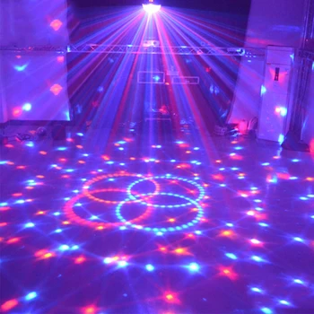DJ Svetlo DMX Soundlights 21 Režimy Diaľkového Ovládania LED Disco Disco Ball Lampa Farebná Hudba, Diskotéka Zvuk Strana Svetlá