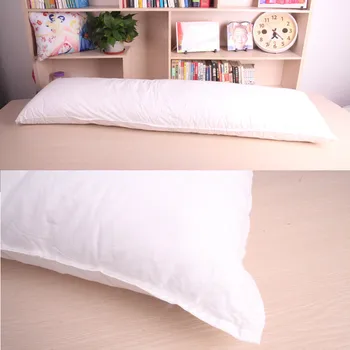 Dlho Vankúš Vnútorné Biele Telo Vankúš Pad Anime Obdĺžnik Spánku Nap Vankúš Domov Spálňa posteľná bielizeň Príslušenstvo 150 x 50 CM