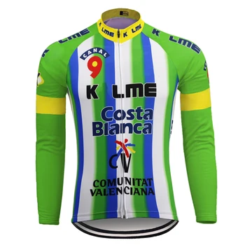 Dlhé rukávy cyklistika Dres zimná fleece & č fleece tím pro bike oblečenie mtb jersey ropa ciclismo na mieru
