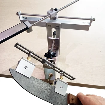 Dlhý nôž Nôž brúska na brúsenie systém 360 stupeň flip klip s 4pcs diamond whetstone