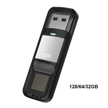 DM PD061 USB Flash Disk s Odtlačkov prstov Šifrované 128GB Pen Drive 64 GB kl 'úč Bezpečnosti Pamäte usb 3.0 disk 32gb kl' úč