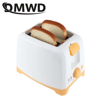 DMWD Automatické Opekač Chleba Pečenie Toast Rúra, varná doska Elektrická Raňajky Stroj 2 Plátky Slot Multifunkčné Chlieb Maker EÚ Plug