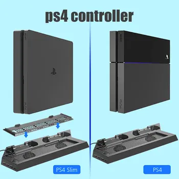 DOBE PS4 Duálny Nabíjačka Vertikálne Radič Dock Stanica Nabíjací Držiak Stojanu Chladiaci Ventilátor Chladiča Pre Playstation 4