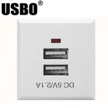 Dodanie Čierna Biela Karta typu dual USB zásuvky napájania vložený USB (5V 2.1 A) plochy zásuvky DC plnenie zásuvky napájania modulu