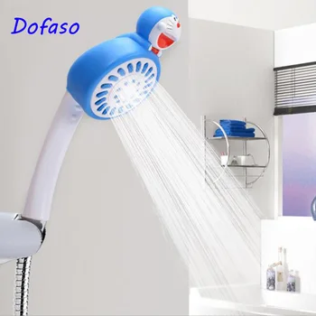 Dofaso ABS plast Kúpeľňa so sprchou hlavu Klasický dizajn Doraemon cartoon baby sprcha G1/2 dážď showerhead darček pre Dieťa
