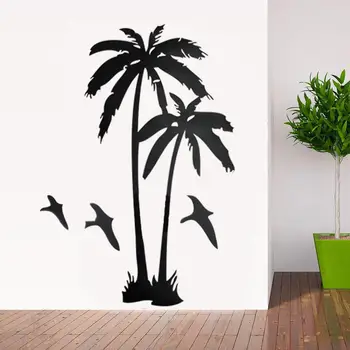 Domova v Pohode, kokosové palmy, Nástenné Samolepky na Stenu Wall Decals Veľkosť 60*95 cm Doprava Zdarma