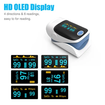 Domácnosti OLED Pulzný Oximeter Prst Oximeter SpO2 PR Kyslíka v Krvi, Sýtosť Meter Profesionálny Monitor Srdcovej frekvencie Zdravotnej Starostlivosti