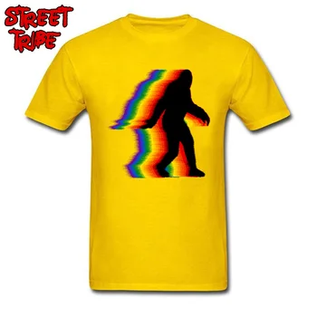 Dont Skryť Sasquatch T Shirt Mužov Hip Hop T-shirt Lumbálna Neon Cartoon Streetwear Bavlnené Oblečenie Pohode Čierny Čaj Doprava Zadarmo