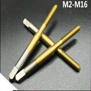 Doprava zadarmo 1PC HSS6542 vyrobené fluteless ťuknite na položku M2-M6 TIN potiahnuté Stroj ťuknite na skrutku kohútiky pre ocele, železa, hliníka obrobkov niť