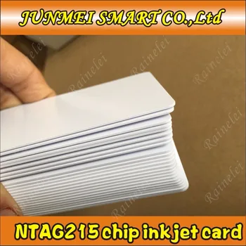 Doprava zadarmo 200pcs Typ 2 RFID tag215 NFC Atramentová Tlačová PVC Kariet