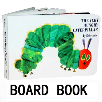 Doprava zadarmo funny deti detská angličtina rada knihy Veľmi Hungry Caterpillar s otvormi pevný kryt pevného stránky