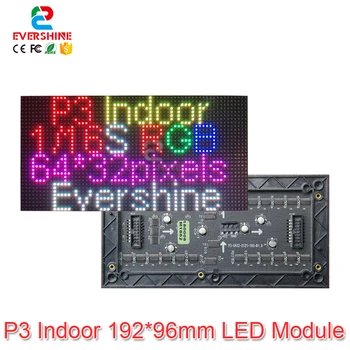 Doprava zadarmo P3 Krytý SMD2121 1/16 Scan 3in1 RGB Full Farebné LED Displej Panel Modul 192*96mm 64*32 Pixelov