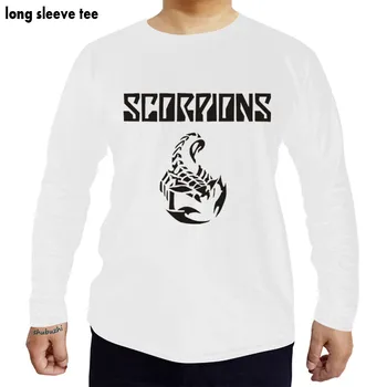 Doprava zadarmo Scorpions T-shirt Hard Rock pánske Čierne Bavlnené Tričko Tričko shubuzhi t shirt muž bavlnené tričká dlhý rukáv top tees