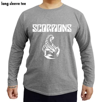 Doprava zadarmo Scorpions T-shirt Hard Rock pánske Čierne Bavlnené Tričko Tričko shubuzhi t shirt muž bavlnené tričká dlhý rukáv top tees