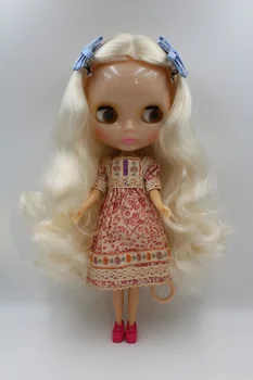 Doprava zadarmo Transparentné RBL-339T DIY Nahé Blyth bábika narodeniny darček pre dievča, 4 farby, veľké oči s krásne Vlasy roztomilá hračka