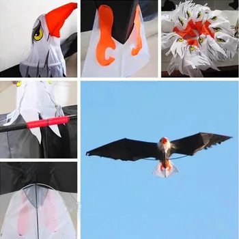Doprava zadarmo veľké eagle draka lietať kite cievky ripstop nylon 3d drakov pre deti kite line weifang kite factory pipa voadora