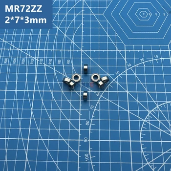 Doprava zadarmo vysoko kvalitné 50pcs MR72ZZ (2*7*3 mm) Miniatúrne MR72 ZZ tenká stena hlboké drážky Guľkové Ložiská WML2007 ZZX R-720ZZ Y03