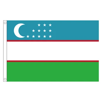 Doprava zadarmo xvggdg 90 x 150 cm Uzbekistan vlajky Zástavy Visia štátne vlajky Uzbekistan banner