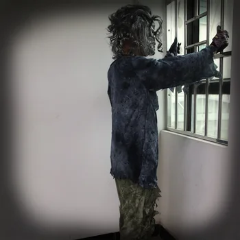 Dospelí Mens Strašidelné Cosplay Kostým Halloween Zombie+Maska Fantázie Dressup Horror Party Mens Demon Roztrhané Oblečenie Set Oblečenia