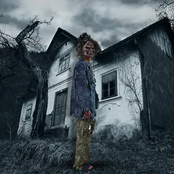 Dospelí Mens Strašidelné Cosplay Kostým Halloween Zombie+Maska Fantázie Dressup Horror Party Mens Demon Roztrhané Oblečenie Set Oblečenia