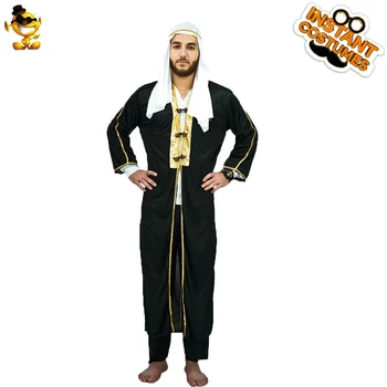 Dospelí Muži Deluxe Púšti Princ Kostým Výkon Arabskej Púšte Princ Oblečenie Úlohu Hrať v Karneval Party