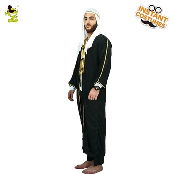 Dospelí Muži Deluxe Púšti Princ Kostým Výkon Arabskej Púšte Princ Oblečenie Úlohu Hrať v Karneval Party