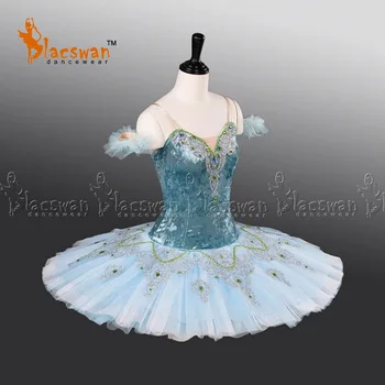 Dospelých klasický balet tutu modrá BC006 palacinka tanier tutu kostým výkon súťaže odborných tutus balerína tutu