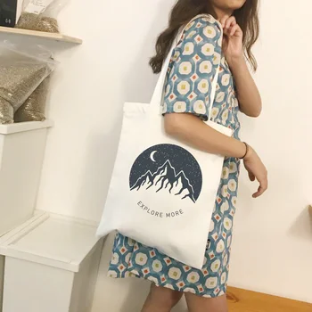 Dovoľte Nám Získať Stratený V Snehu Tlač Módne Tašky cez Rameno Harajuku Roztomilý nákupní taška Krásna Kabelka Cartoon Ženy Peňaženky