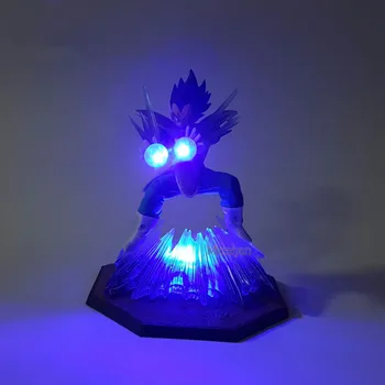 Dragon Ball Z Goku Vegeta Piccolo Šachty Freeza Obrázok LED Nočné Svetlo Kamehameha Anime Dragon Ball Z DIY Dekoratívne Led Svetlo