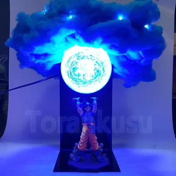 Dragon Ball Z Obrázku Son Goku Genki damaSpirit Bomba Cloud DIY LED Svetlo Nastaviť Dragon Ball Super Goku PVC Obrázok Modelu Hračka DIY193