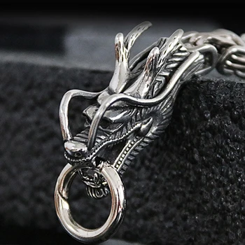 Dragon náhrdelník mužov z nerezovej ocele veľký dlhý náhrdelník Steampunk zlata reťazca šperkov náhrdelník na krku darčeky pre mužov, doplnky