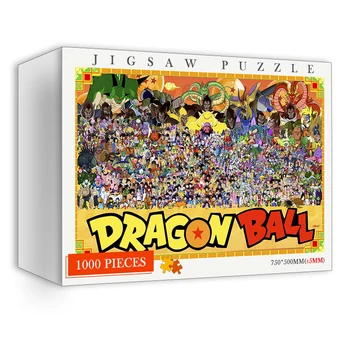 Dragon Vlastnú Loptu DIY Skladačka Puzzle 1000 Kusov Drevených Kvalitu Puzzle, Hračky Dospelých Japonsko Kreslené Anime 1000 Ks Puzzle