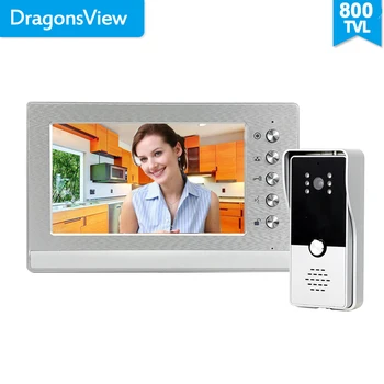Dragonsview 7 Palcový Video Dvere, Telefón, Intercom Systém, Zvonček Fotoaparát Home Security Systém Kontroly Prístupu Odomknúť