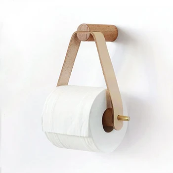 Drevené Valcované Toaletného Papiera Držiak Kúpeľňa Skladovanie Papiera Strane Uterákov, Toaletný Tissue Papiera Rack