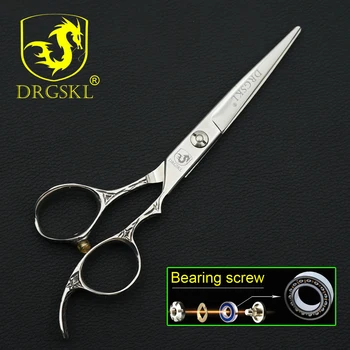 DRGSKL 5.5 palcový holič vlasy nožnice vysokej kvality, profesionálne kadernícke nožnice ložisko skrutku Ľahkosť ostrihať nožnice